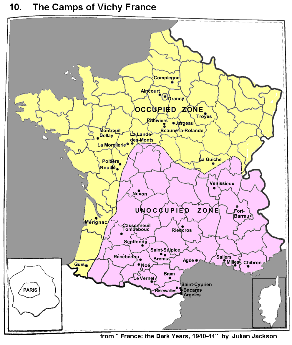 Map Of Vichy